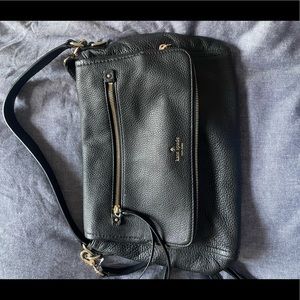 Kate Spade Cobble leather black purse